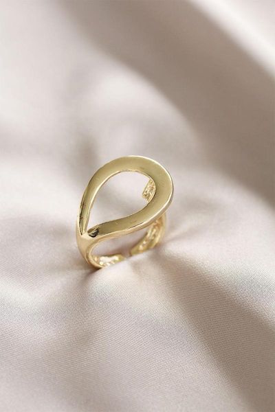 

earrings & necklace adjustable gold color ring, Silver