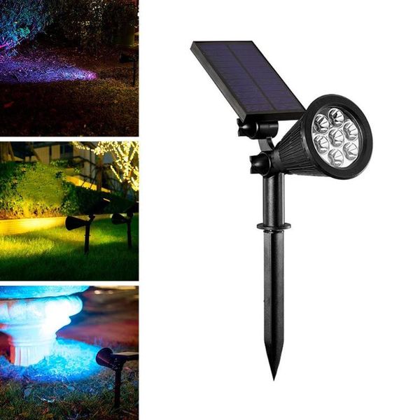 

solar lamps 7 led spotlight lawn flood light outdoor garden landscape decor patio wall in lamp for adjustable 1 co a7x3