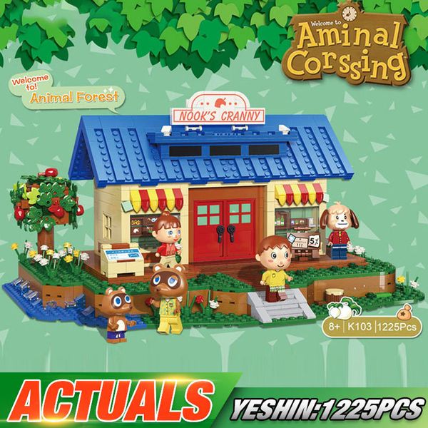 

yeshin k103 streethouse the animal crossing house assembly bricks model building blocks kids christmas toys gifts 1008