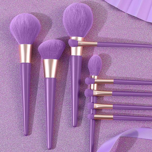 

makeup brushes 9pcs brush set soft hair powder eye shadow foundation blending cosmetic tool