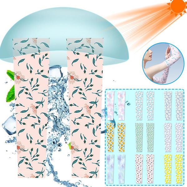 

elbow & knee pads summer sunscreen lace arm sleeve women cover fashion classic uv protection ice cuffs fingerless driving gloves, Black;gray