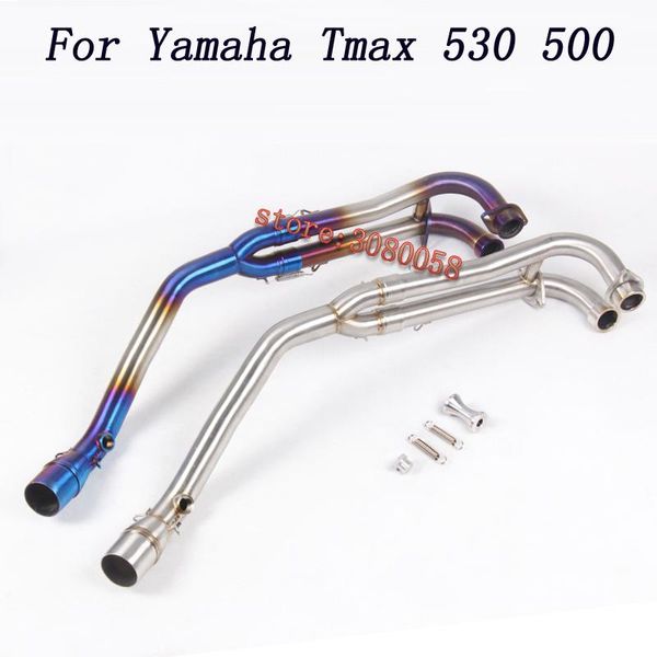 motorcycle exhaust system tmax530 tmax500 conenct middle pipe and db muffler full for tmax 500 530 slip-on (2008-2021)