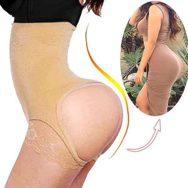 

women's shapers bulifter tummy control panties women slim waist trainer body shaper slimming pants hip push up underwear fajas shapewea, Black;white