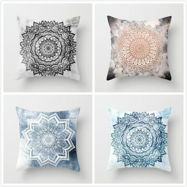 

Cushion/Decorative Pillow Mandala Decorative Cushion Cover 45x45CM Bohemian Pillowcase Home Decor For Sofa Seat Car Living Room Polyester Co