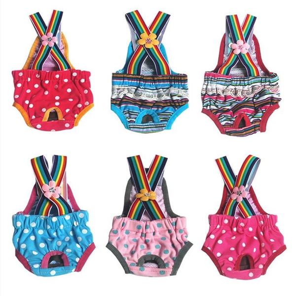 

dog apparel pet physiological pants washable female diaper sanitary shorts menstruation panties teddy underwear briefs products