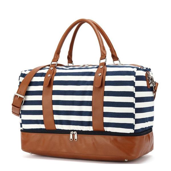 

quality canvas fashion travel bag waterproof tote storage sports gym duffel bags