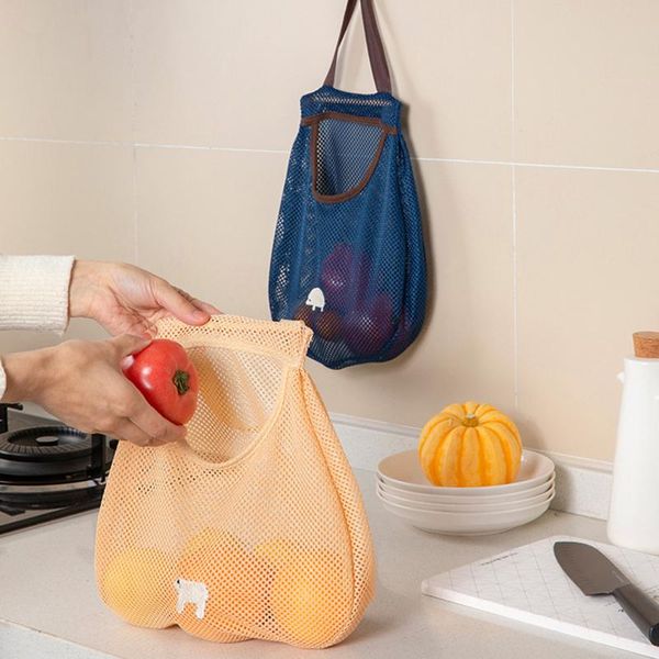 

hooks & rails storage bag hanging handbag organizer for wardrobe closet portable reusable grocery bags fruit vegetable