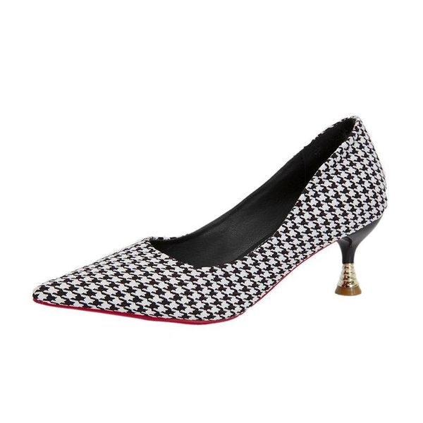 

dress shoes women's thin high heels 2021 big size pointed spring and summer shallow mouth elegant, Black