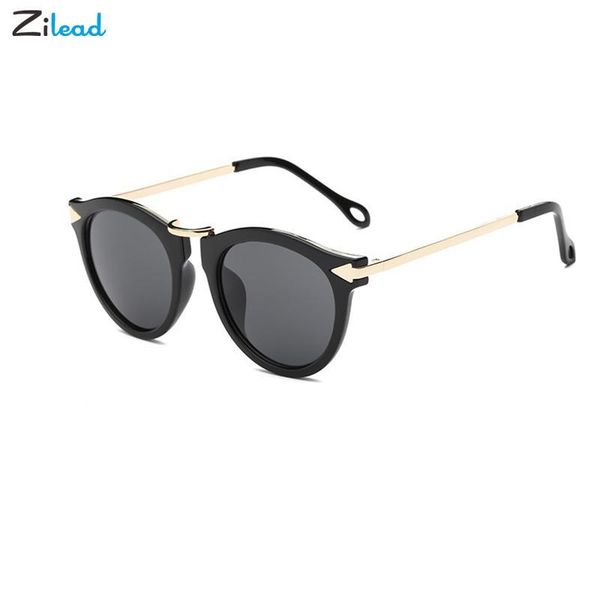 

sunglasses zilead round women brand designer vintage small sun glasses ladies korean style metal shades eyeglasses uv400 gafas, White;black