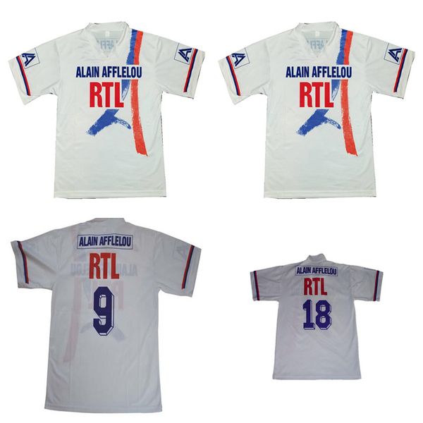 

1990/ 1991 paris retro soccer jersey 90 /91 bravo bats reynaud m boma vujovic susic vintage classic old football, Black;yellow