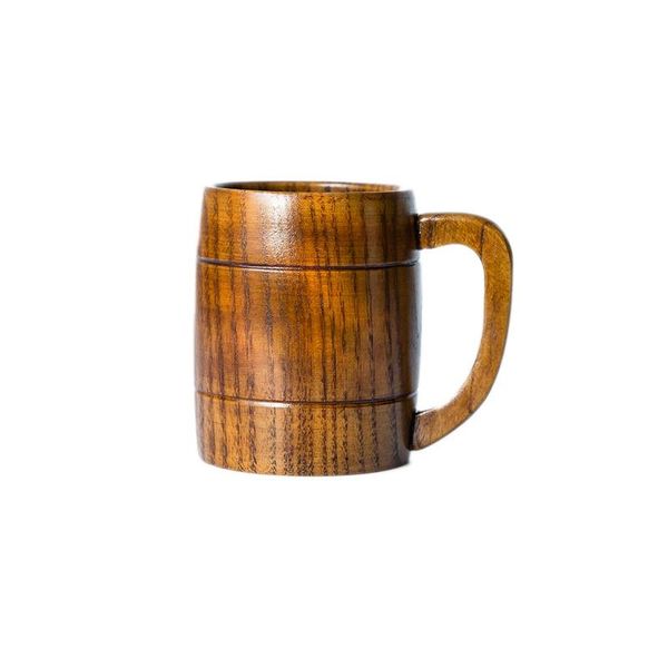 

mugs beer mug simulation wooden barrel cup viking wood style double wall drinking metal insulated bar