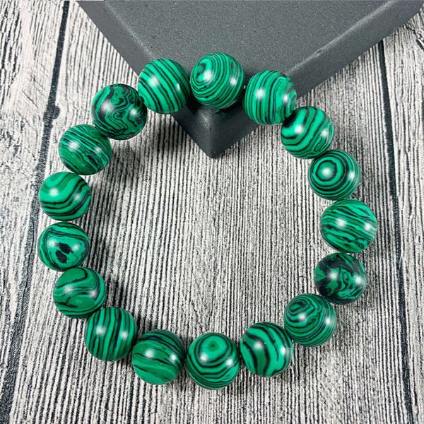 

hand catenary malachite agate natural tiger eye stone straight yoga bracelet for lovers, Black
