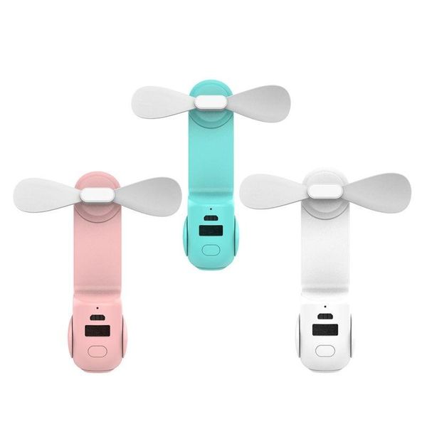 

electric fans multiuse 3 in 1 usb foldable mini fan portable handheld cartoon kids small pocket lamp reload honey cooling
