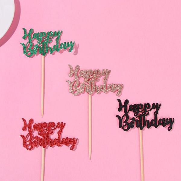 

other festive & party supplies 12pcs colorful kids favors diy celebrating baby shower cake er glitter paper happy birthday