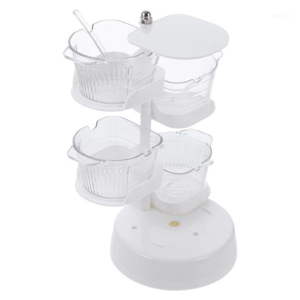 

storage bottles & jars 1pc novel seasoning box kitchen container spice with spoon