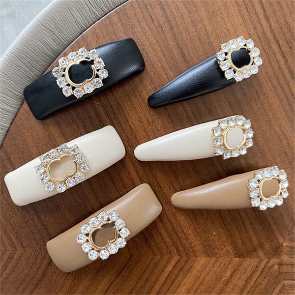 

shiny diamond sponge hair clips square water drop style barrettes women rhinestone crytsal hairpin, Golden;silver