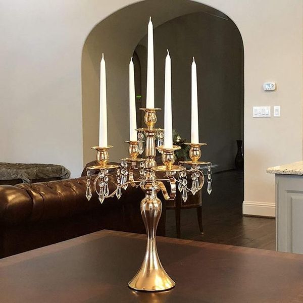 

candle holders 12pcs)candle gold holder metal decorative tealight home decoration