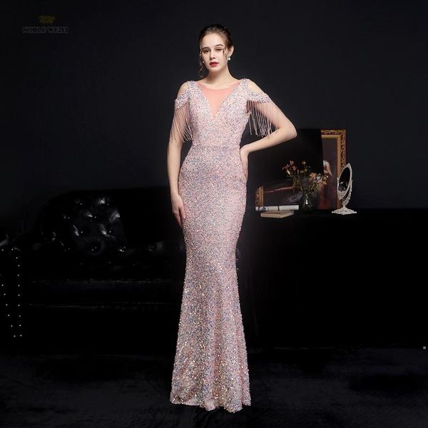 

party dresses evening gowns for women sequin dress mermaid woman night floor-length, White;black