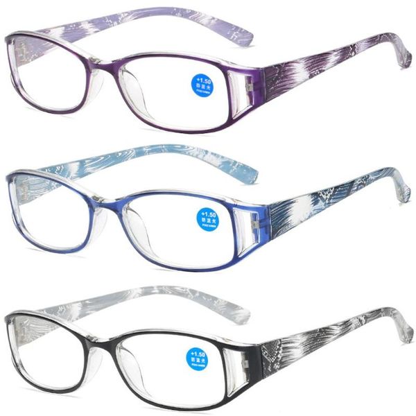 

sunglasses fashion anti-blue light reading glasses urltra-light eye protection women flowers printed comfortable eyeglasses eyewear, White;black