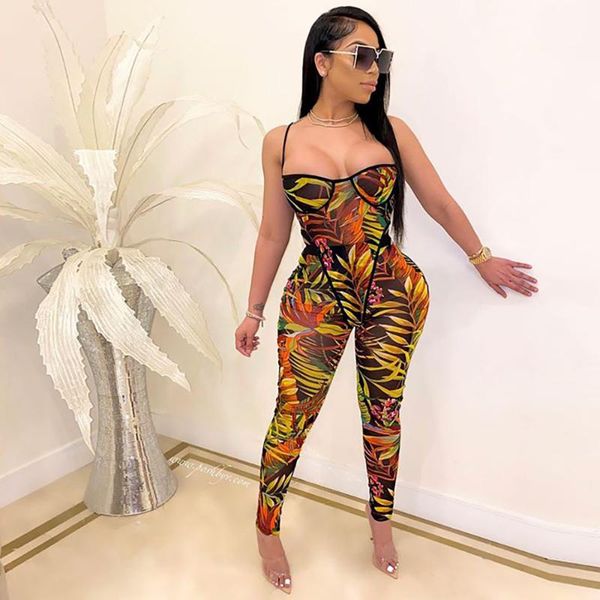 

women's jumpsuits & rompers sheer mesh jumpsuit set, Black;white