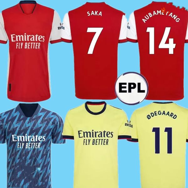 

21 22 arsen soccer jersey 2021 2022odegaard pepe saka nicolas tierney henry willian maitland-niles football shirts men + kids kit, Black;yellow