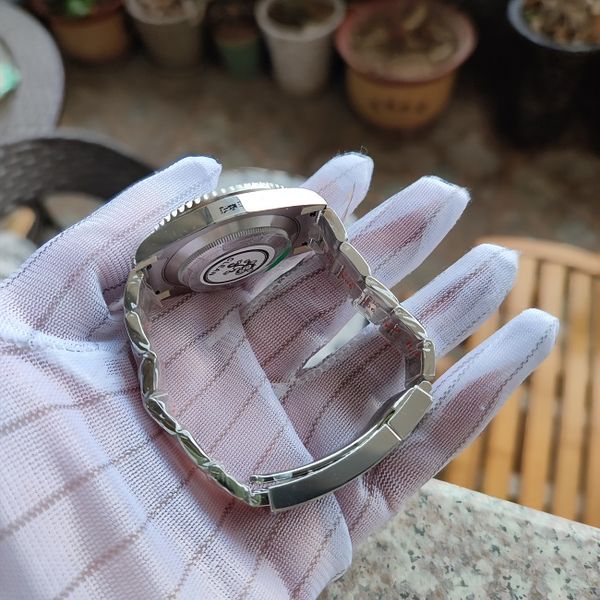 

40mm men watch clean factory v5 version 3135 automatic 904l refined steel case bracelet 116610 126613 ceramic bezel wristwatch sub watches g, Slivery;brown