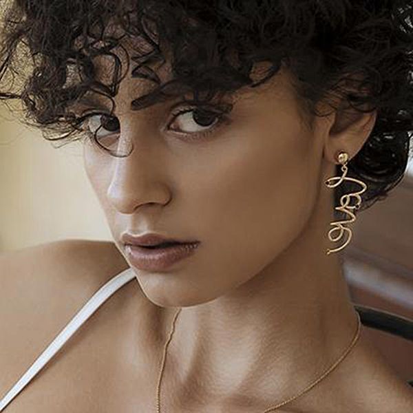 

dangle & chandelier 2021 english letter earrings fashion love street ladies beat jewelry accessories, Silver