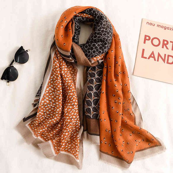 

2021 fashion leopard lace patchwork fringe viscose shawl scarf lady print pashmina stole wrap muslim hijab sjaal, Blue;gray