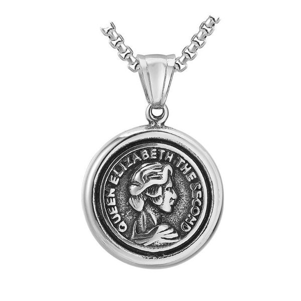 

personality retro islamic virgin titanium pendant necklace fashion men women's accessories gifts religious jewelry necklaces, Silver