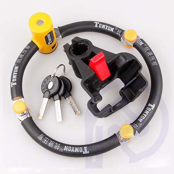 

bike locks high security lock four-section mountain folding motorcycle electric bicycle drill resistant strong steel
