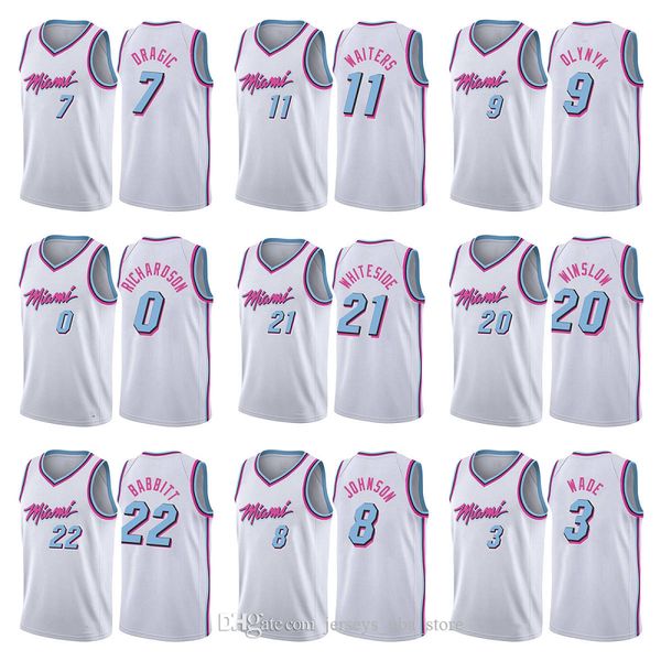 

tyler 14 herro 13 adebayo jimmy 22 butler men bam basketball jerseys 11 waiters dwyane 3 wade 7 goran 55 dragic 2021 camiseta baloncesto sto, Black;red