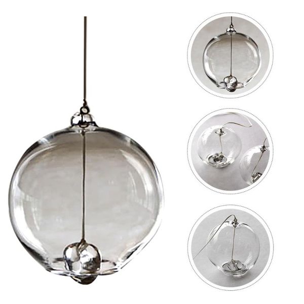 

decorative objects & figurines 1pc balcony windbell yard wind chimes patio hanging bell kid gift (transparent)