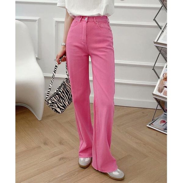 

women's jeans 2021 y2k baggy woman high waist summer fashion streetwear wide leg women casual pant front zip, Blue