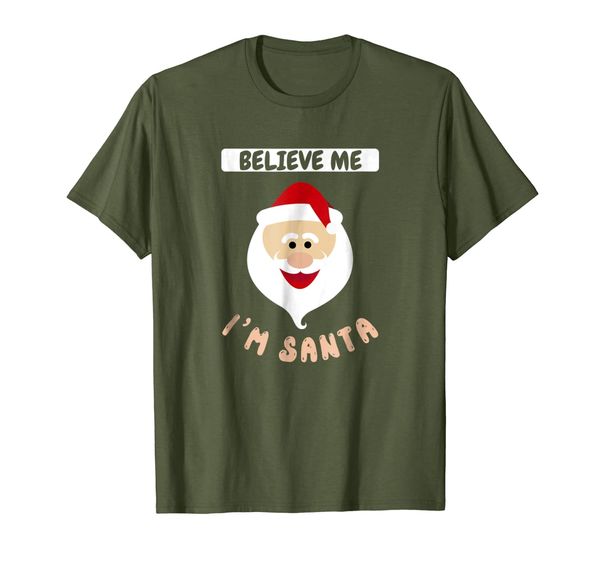 

believe me i'm santa t-shirt - santa gift, White;black