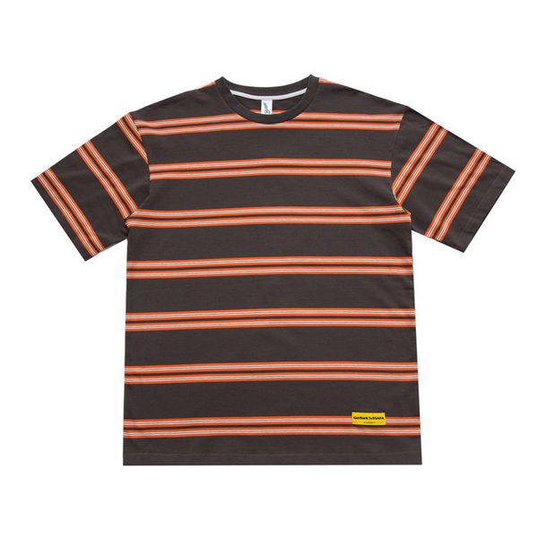 

fashion t shirt 2021 summer men's short sleeve brand ins neutral wind contrast stripe for men, White;black