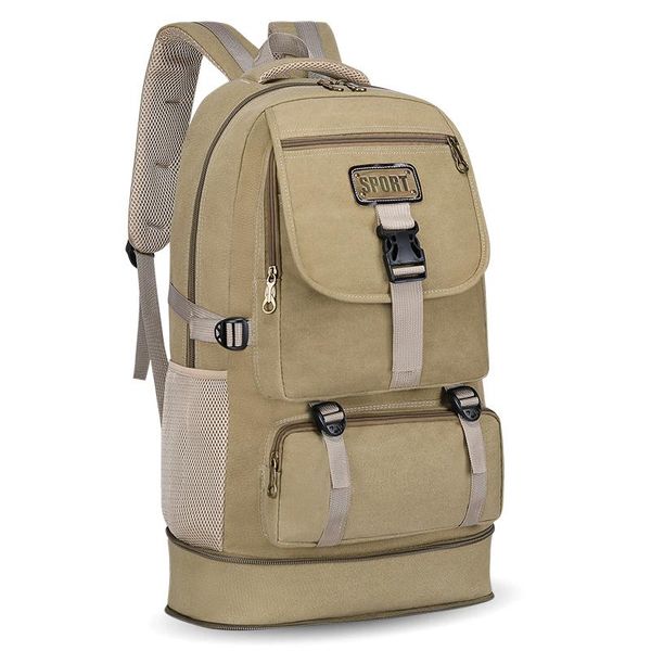 

backpack wear-resistant casual bag large capacity hiking canvas men