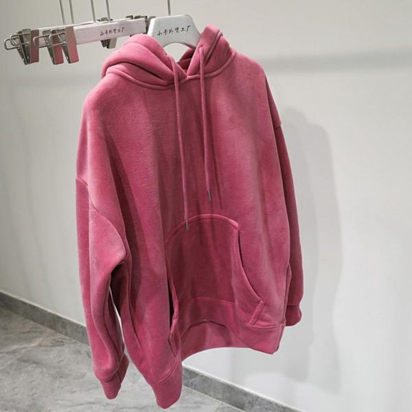 

spring arrivals long sleeve hooded loose thick sweatshirt women ml516 women's hoodies & sweatshirts, Black