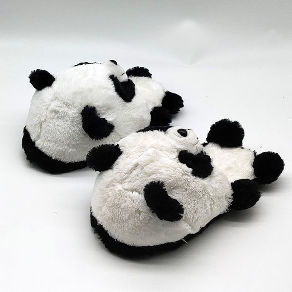 

designer shoes panda indoor warm custom fur slippers timber land shoes custom slippers home house slipper children men women win, Black