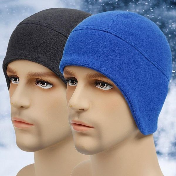 

cycling caps & masks winter cap windproof thermal ski running skiing motocycle riding hat men women mtb bike headwear bicycle, Black