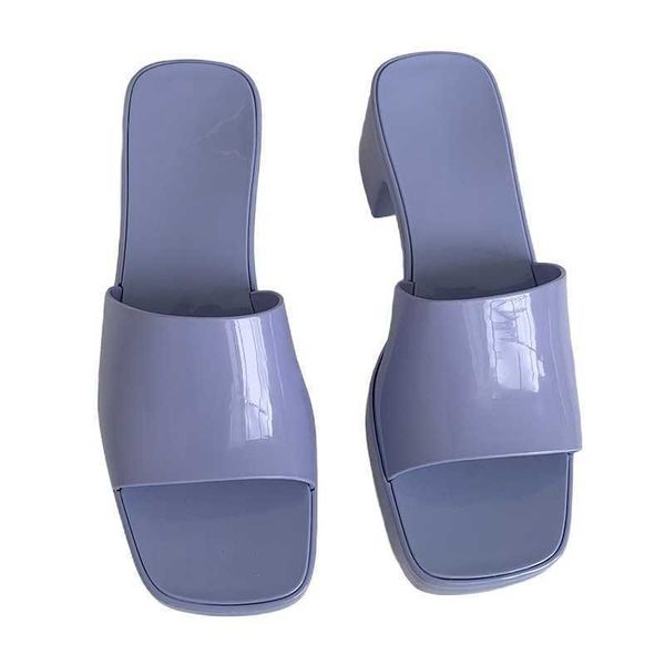 

wang hong da qing'er's fashionable plastic slippers for women zlh o3w1, Black