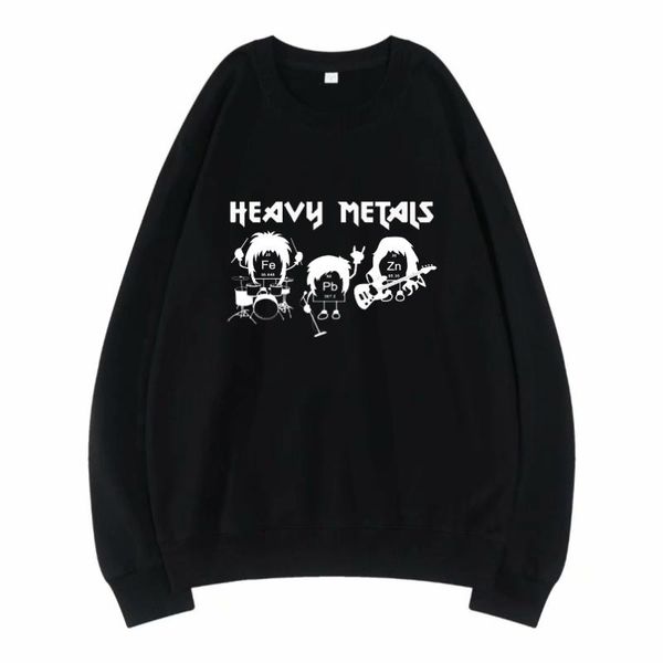 

men's hoodies & sweatshirts heavy metals oversized men rock roll music fashion hooded man streetwear casual pullovers, Black
