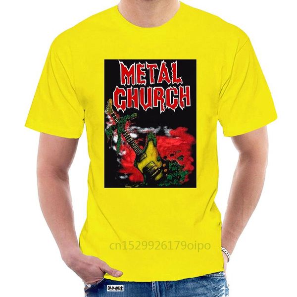 

men's t-shirts metal church -american heavy bandt-shirt sizes s to 6xl @123792, White;black