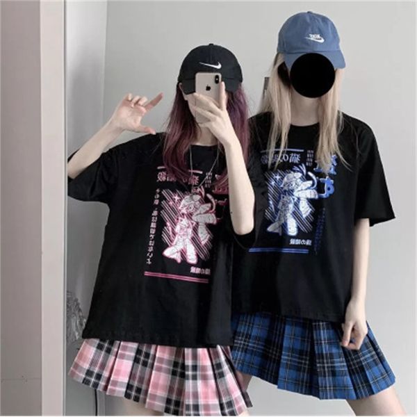 

polo you'll see women's goth on the loose feminine punk shirts from cartoons bear street clothes gothic ladies t-shirt harajuku, White