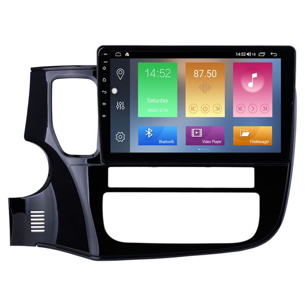 Carro DVD Auto Player Estéreo para Mitsubishi Outlander 2014-2017 Sistema de Navegação GPS com controle de volante USB 10,1 polegadas Android