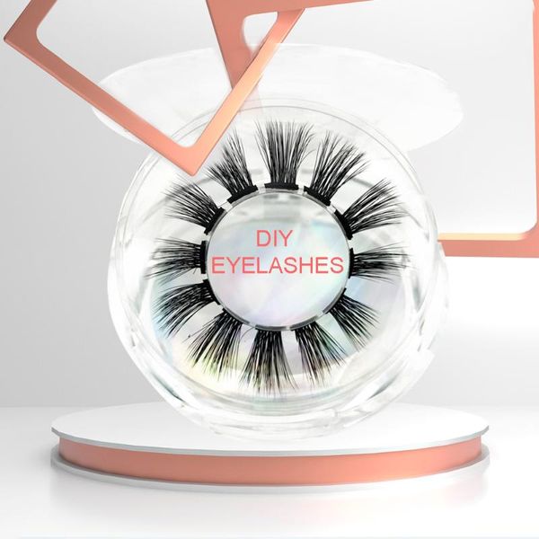 

false eyelashes lvcheryl diy segment lashes wispy 8/10/12mm natural handmade grafting daily home lashesdual makeup
