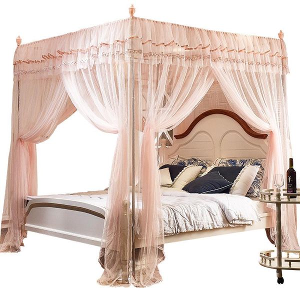 

mosquito net summer 2021 three-door princess wind support 1.8m bed 2.0x2.2 curtains repellent tent