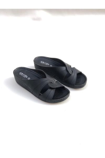 

slippers season aryan brand women orthopedic, Black