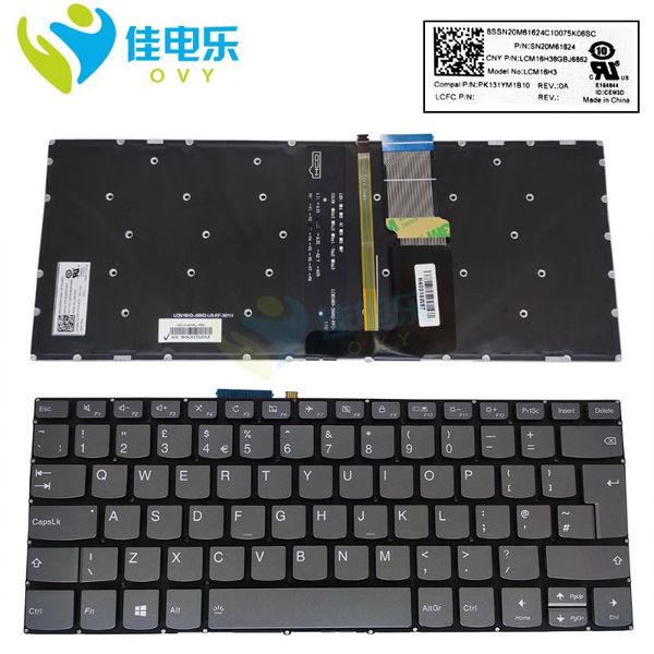

british backlight keyboard for lenovo ideapad 330 14isk 14ikb 330-14ast 330-14igm keyboards original sn20m61624 lcm16h3 lapreplacemen re