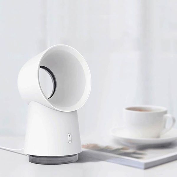

electric fans 3 in 1 mini cooling fan portable usb leafless bladeless deskmist humidifier spray led light summer cooler