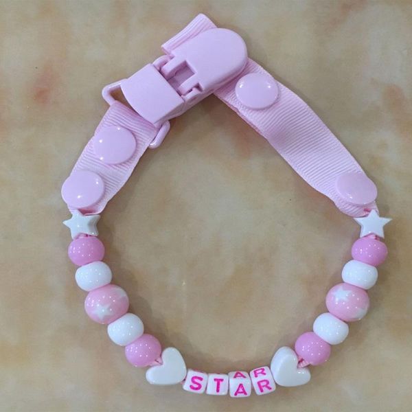 

pacifiers# silicone baby pacifier clip personalised name chain for teething soother chew toys clips